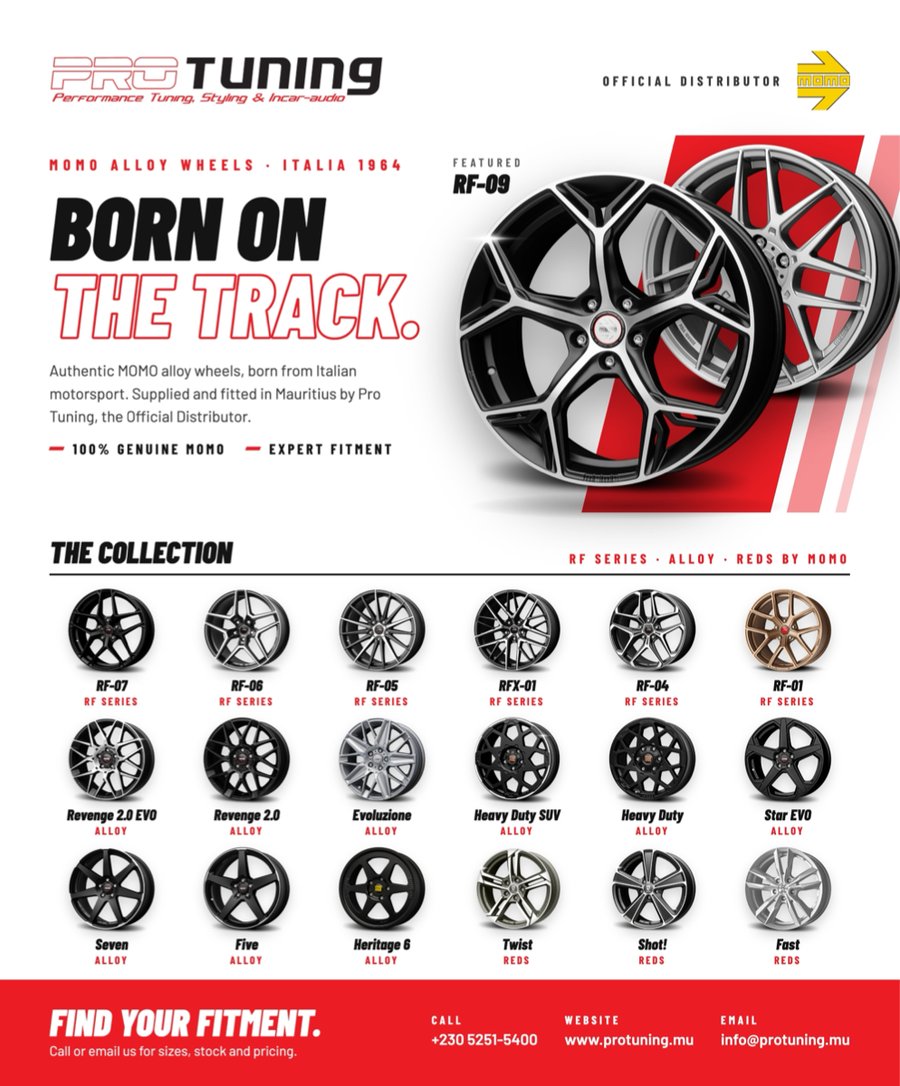 Pro Tuning x MOMO press advertisement