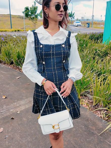 IZEL Boutique blouse and dress combo - TikTok video